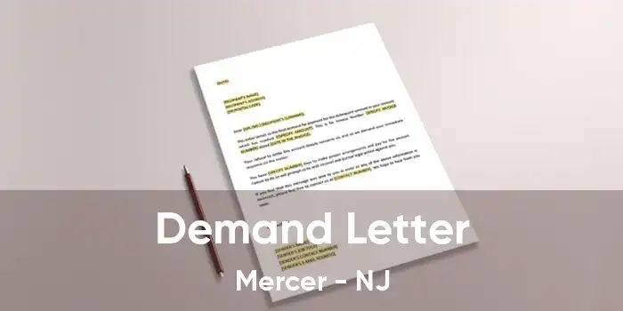 Demand Letter Mercer - NJ