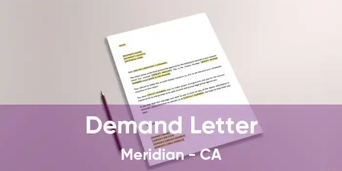 Demand Letter Meridian - CA