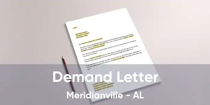 Demand Letter Meridianville - AL