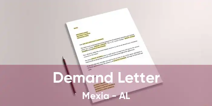 Demand Letter Mexia - AL