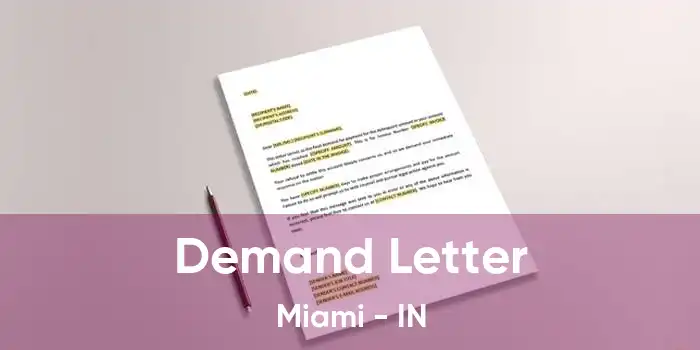 Demand Letter Miami - IN