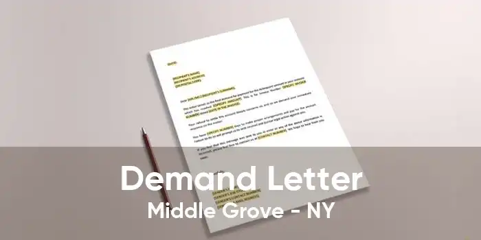Demand Letter Middle Grove - NY