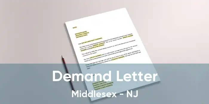 Demand Letter Middlesex - NJ