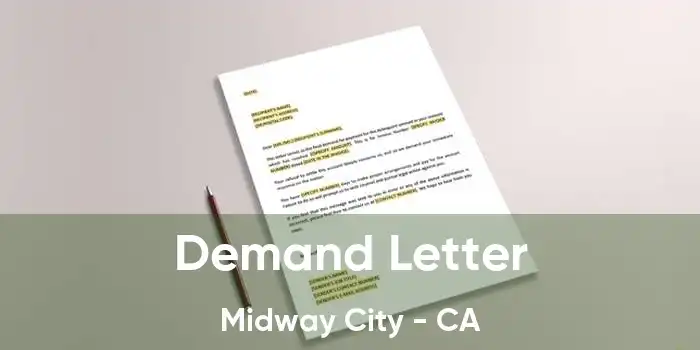 Demand Letter Midway City - CA