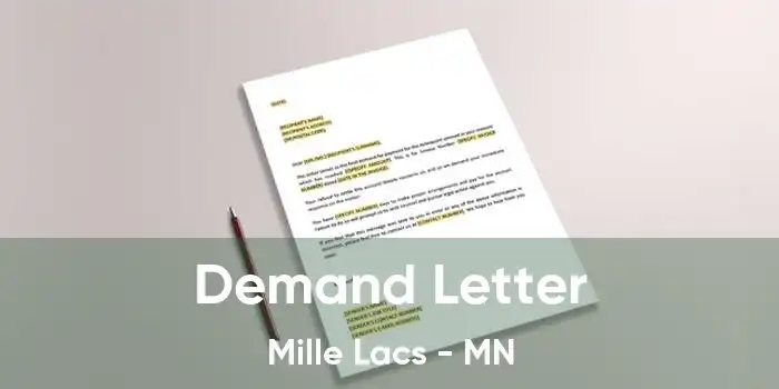 Demand Letter Mille Lacs - MN