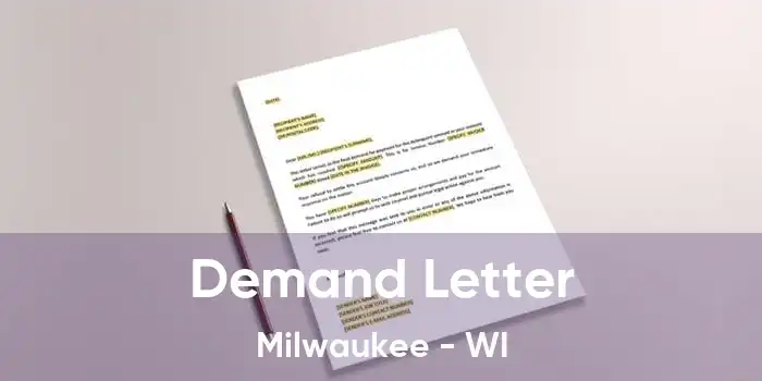 Demand Letter Milwaukee - WI