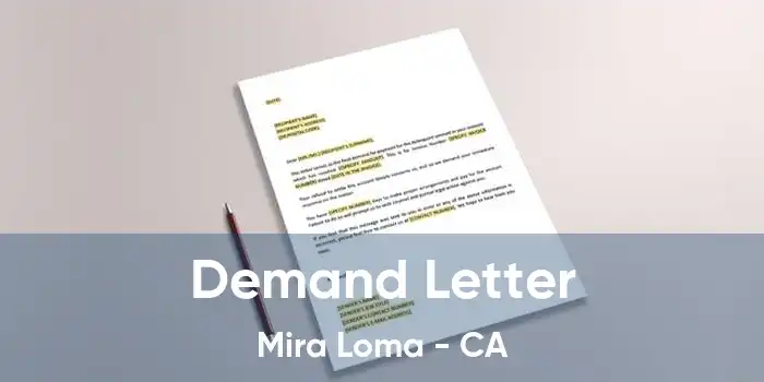 Demand Letter Mira Loma - CA