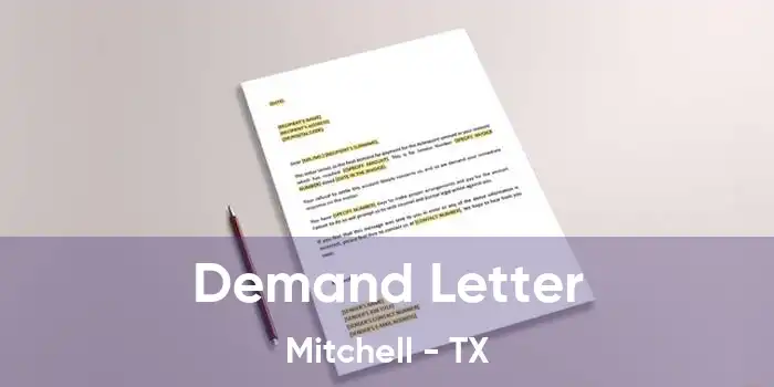 Demand Letter Mitchell - TX