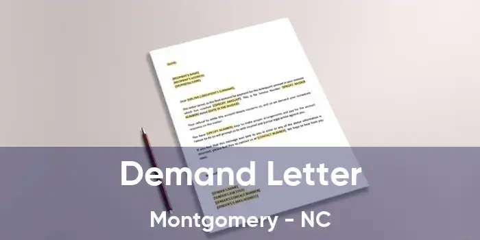 Demand Letter Montgomery - NC