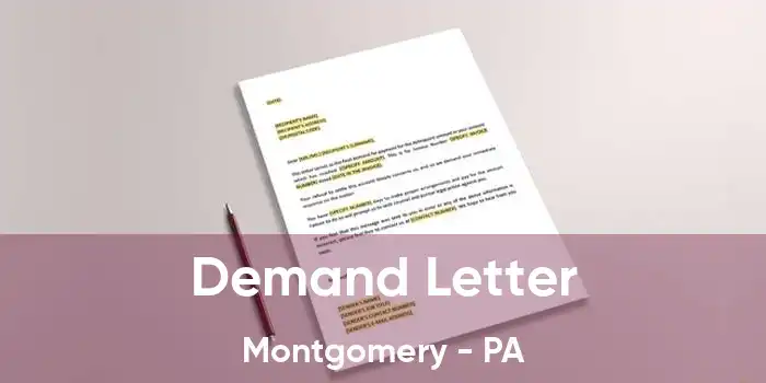 Demand Letter Montgomery - PA