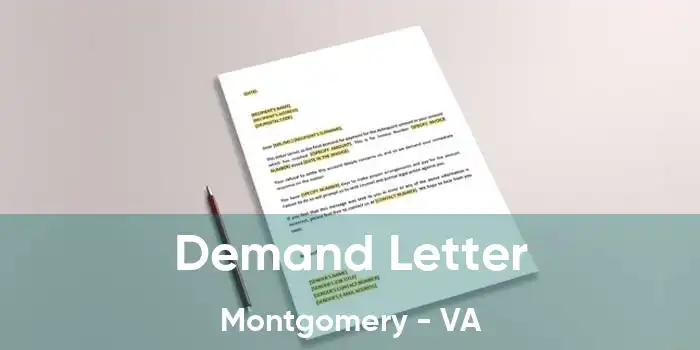 Demand Letter Montgomery - VA