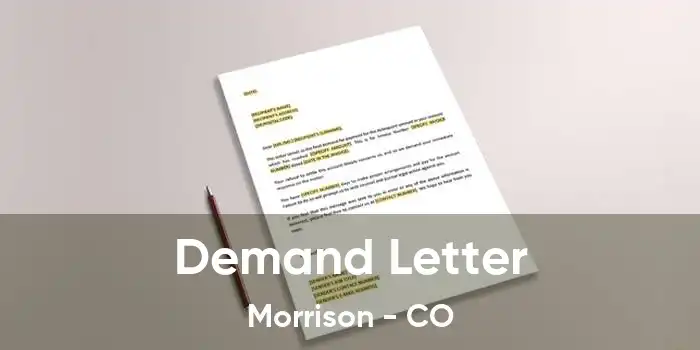 Demand Letter Morrison - CO