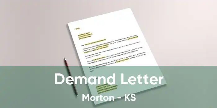 Demand Letter Morton - KS