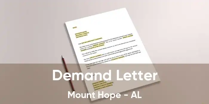 Demand Letter Mount Hope - AL