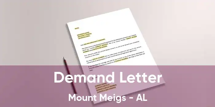 Demand Letter Mount Meigs - AL