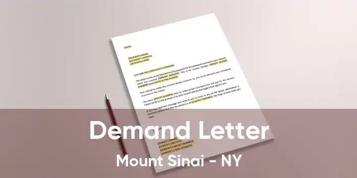 Demand Letter Mount Sinai - NY