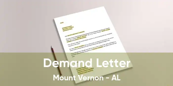 Demand Letter Mount Vernon - AL