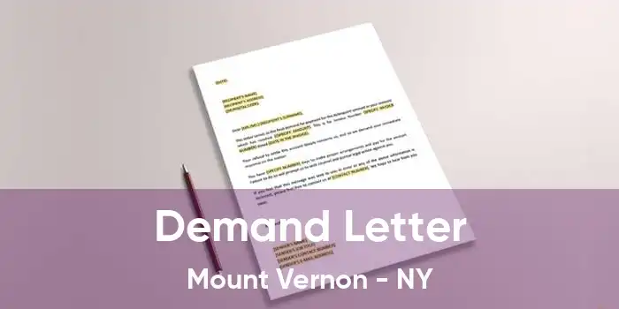 Demand Letter Mount Vernon - NY