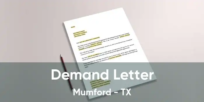 Demand Letter Mumford - TX