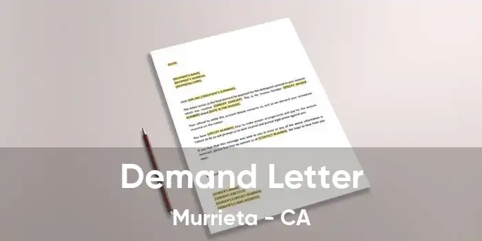 Demand Letter Murrieta - CA