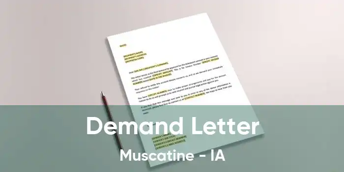 Demand Letter Muscatine - IA