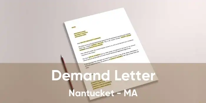 Demand Letter Nantucket - MA