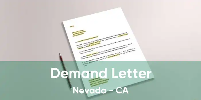 Demand Letter Nevada - CA