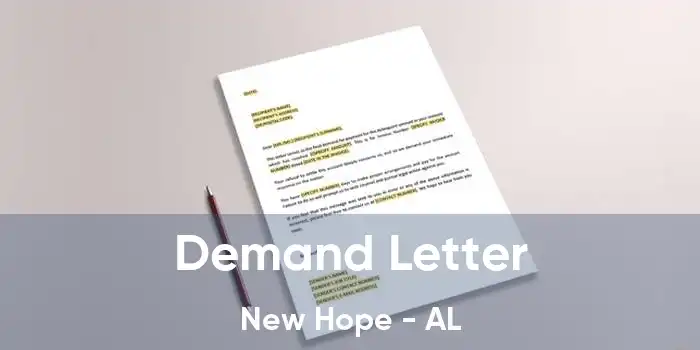 Demand Letter New Hope - AL