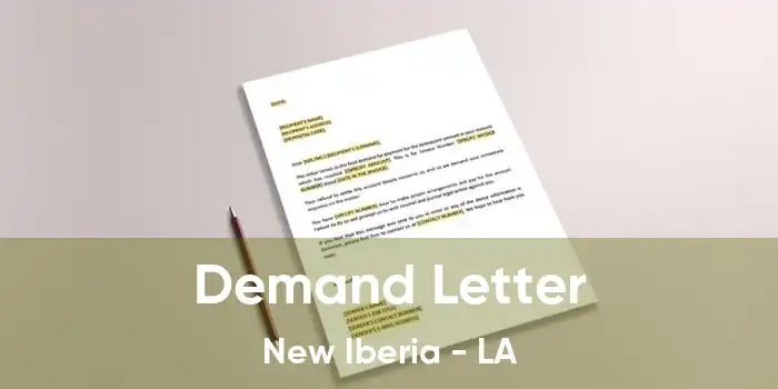 Demand Letter New Iberia - LA