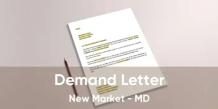 Demand Letter New Market - MD