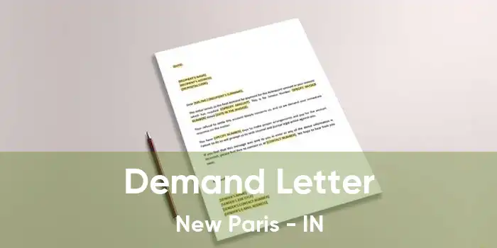 Demand Letter New Paris - IN