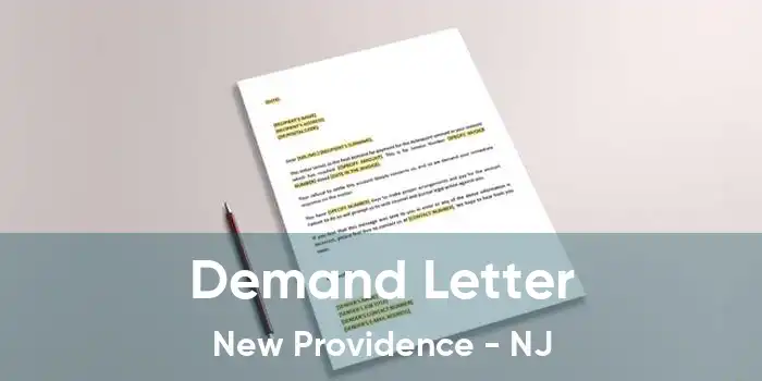 Demand Letter New Providence - NJ