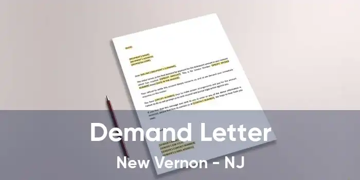 Demand Letter New Vernon - NJ