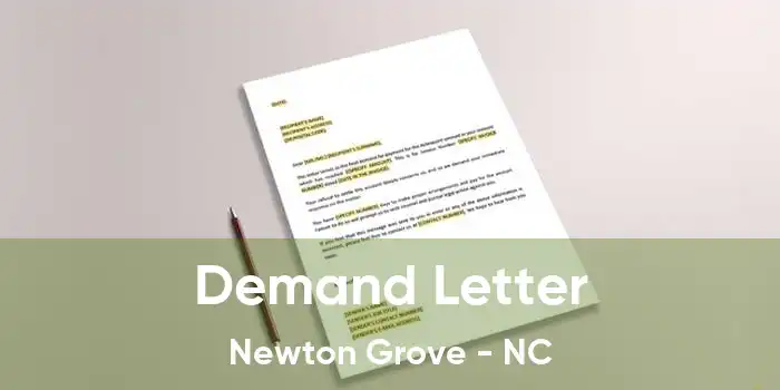 Demand Letter Newton Grove - NC