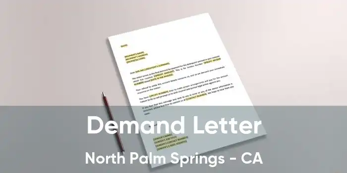 Demand Letter North Palm Springs - CA