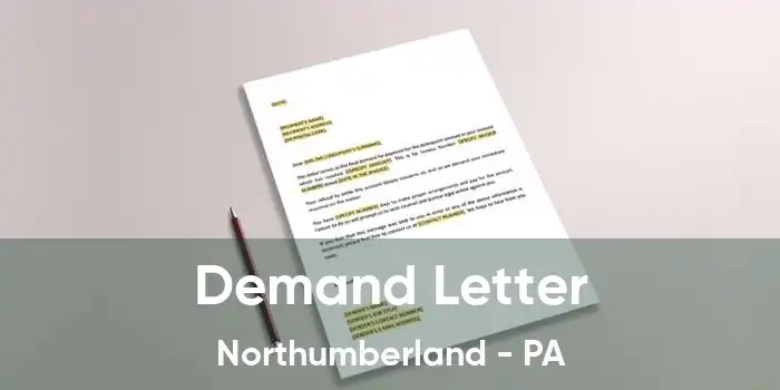 Demand Letter Northumberland - PA