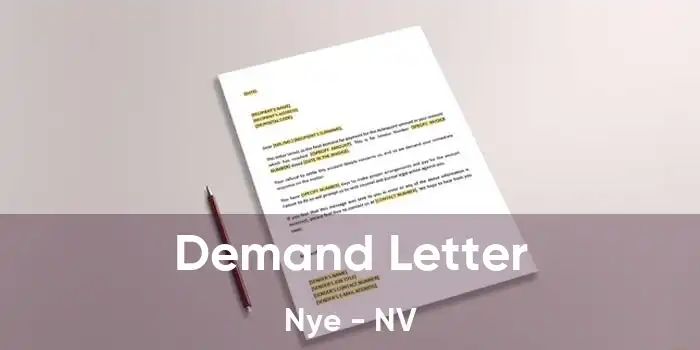 Demand Letter Nye - NV