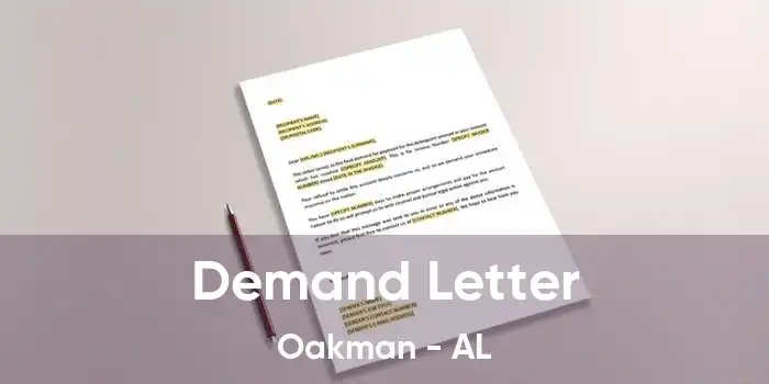 Demand Letter Oakman - AL