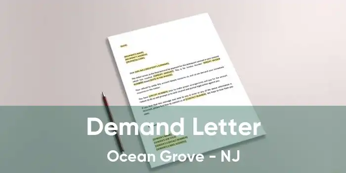 Demand Letter Ocean Grove - NJ