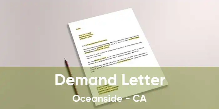 Demand Letter Oceanside - CA