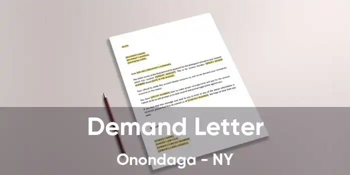 Demand Letter Onondaga - NY