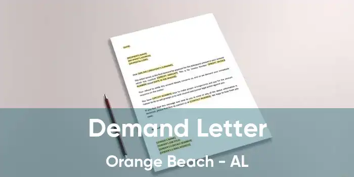 Demand Letter Orange Beach - AL