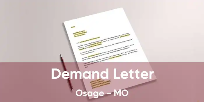 Demand Letter Osage - MO