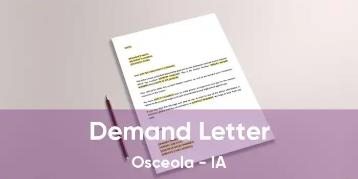 Demand Letter Osceola - IA