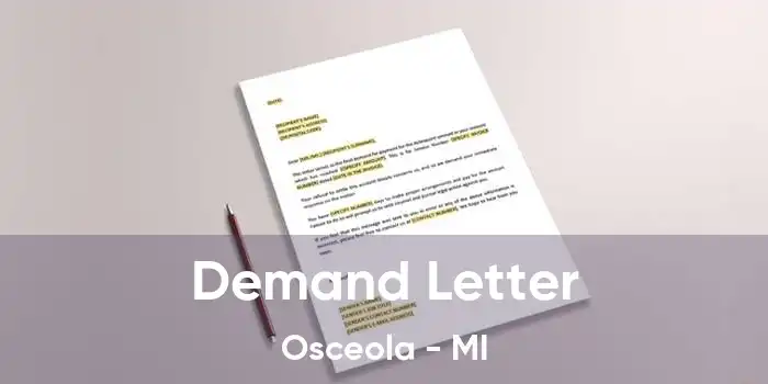 Demand Letter Osceola - MI