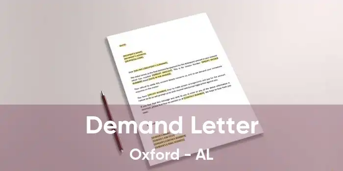 Demand Letter Oxford - AL