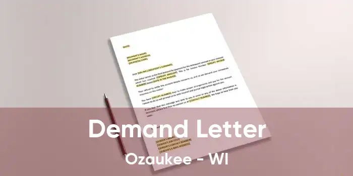 Demand Letter Ozaukee - WI