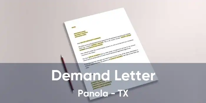 Demand Letter Panola - TX