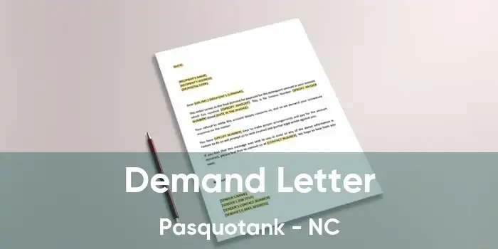 Demand Letter Pasquotank - NC