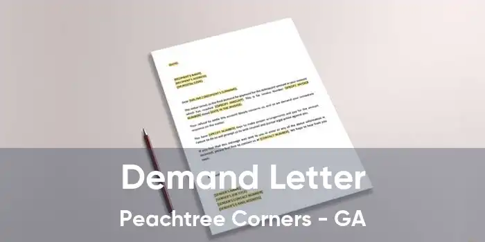 Demand Letter Peachtree Corners - GA